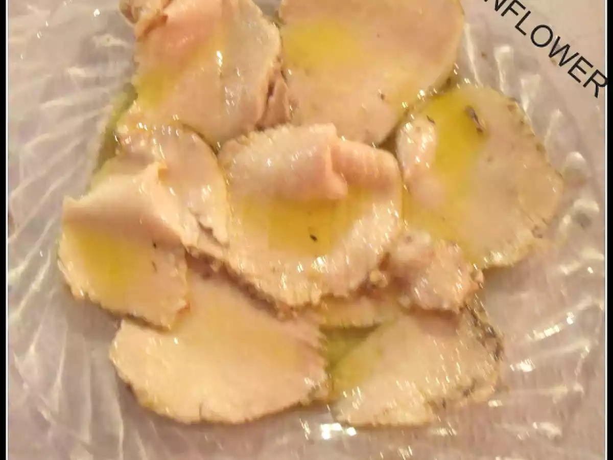 Lomo confitado en aceite y hierbas aromáticas