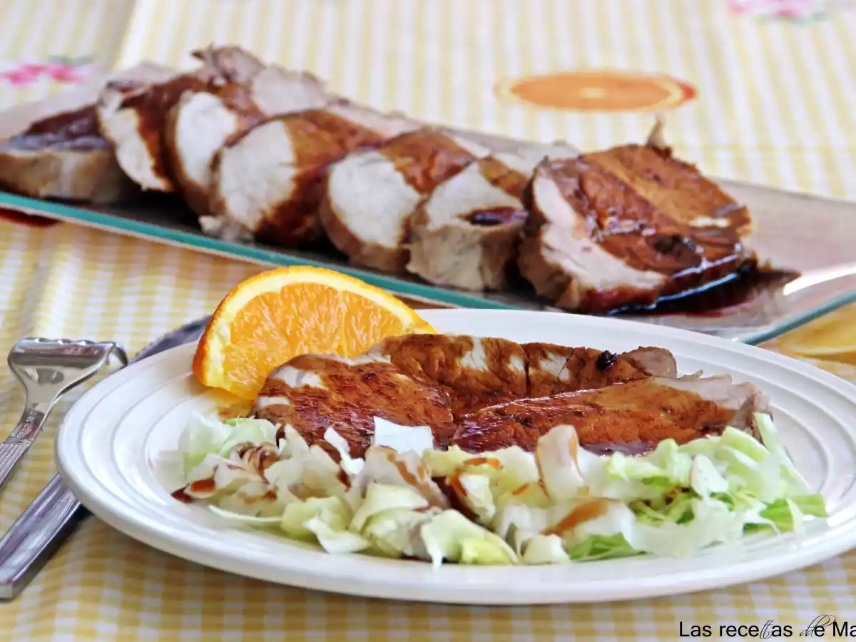 Lomo de cerdo a la miel en salsa de naranja y soja - foto 2