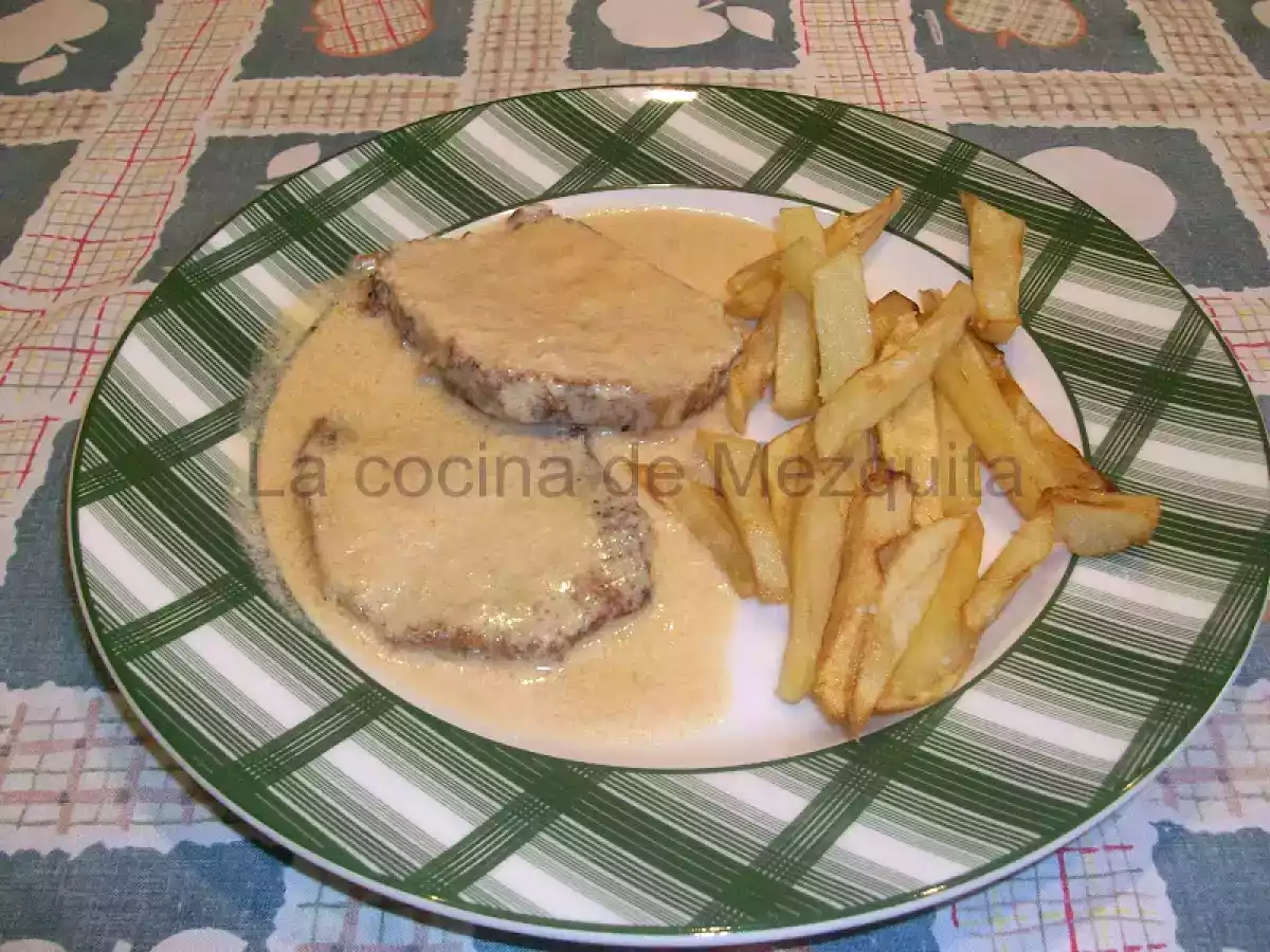 Lomo de cerdo a la nata
