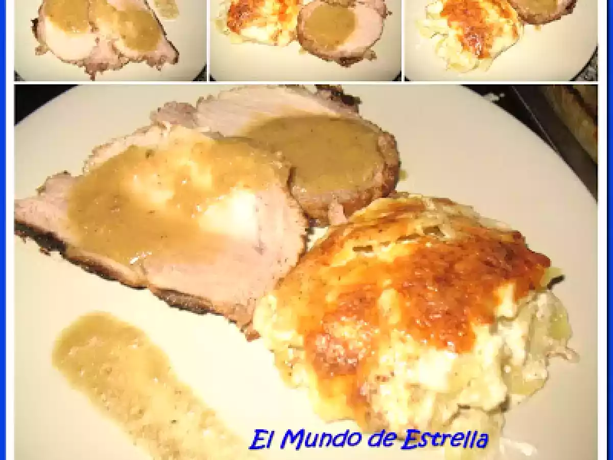 Lomo de cerdo con patatas a la francesa - foto 3