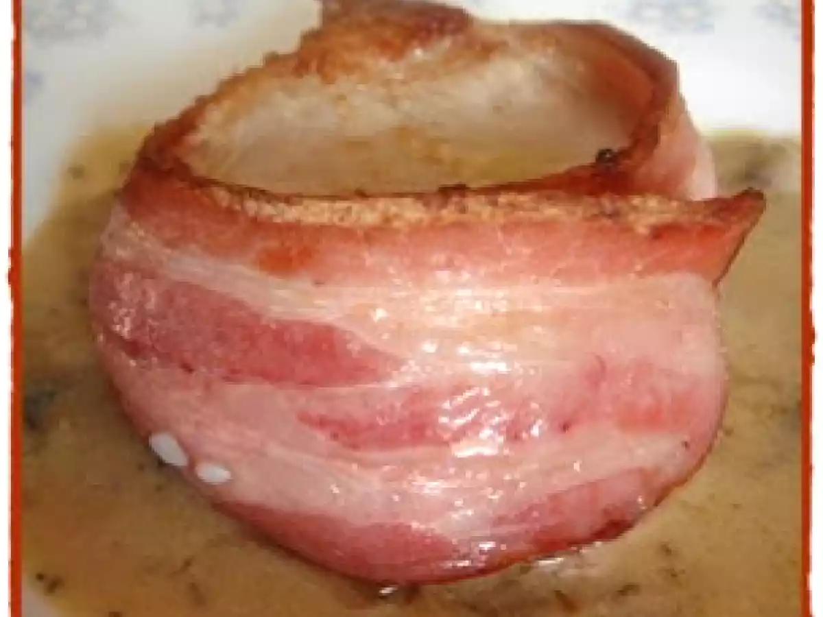 Lomo de cerdo en salsa poulette