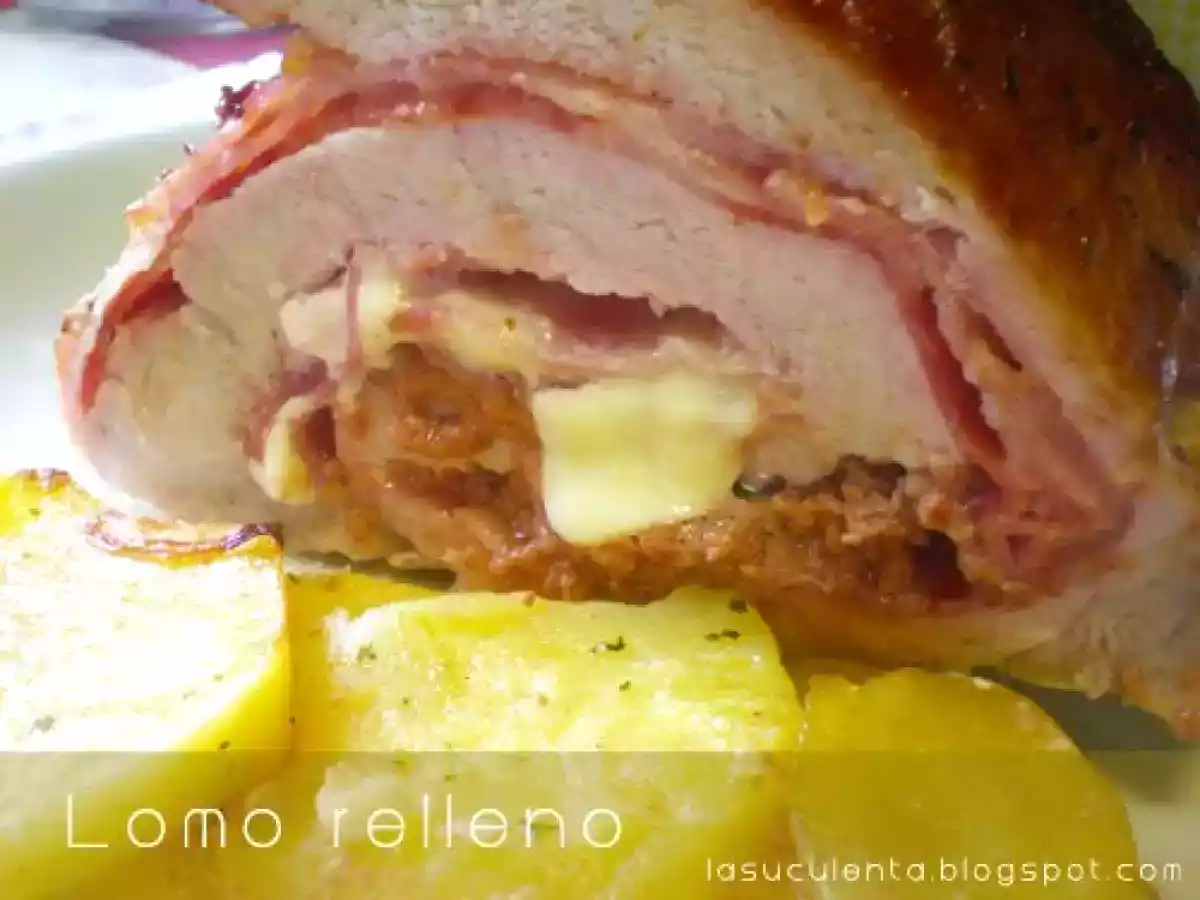 Lomo de cerdo ibérico relleno al horno - foto 2