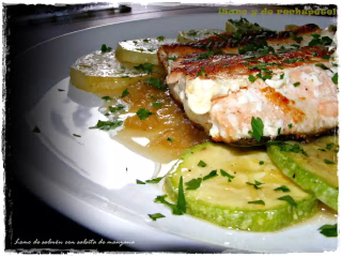 Lomo de salmón con salsita de manzana - foto 2