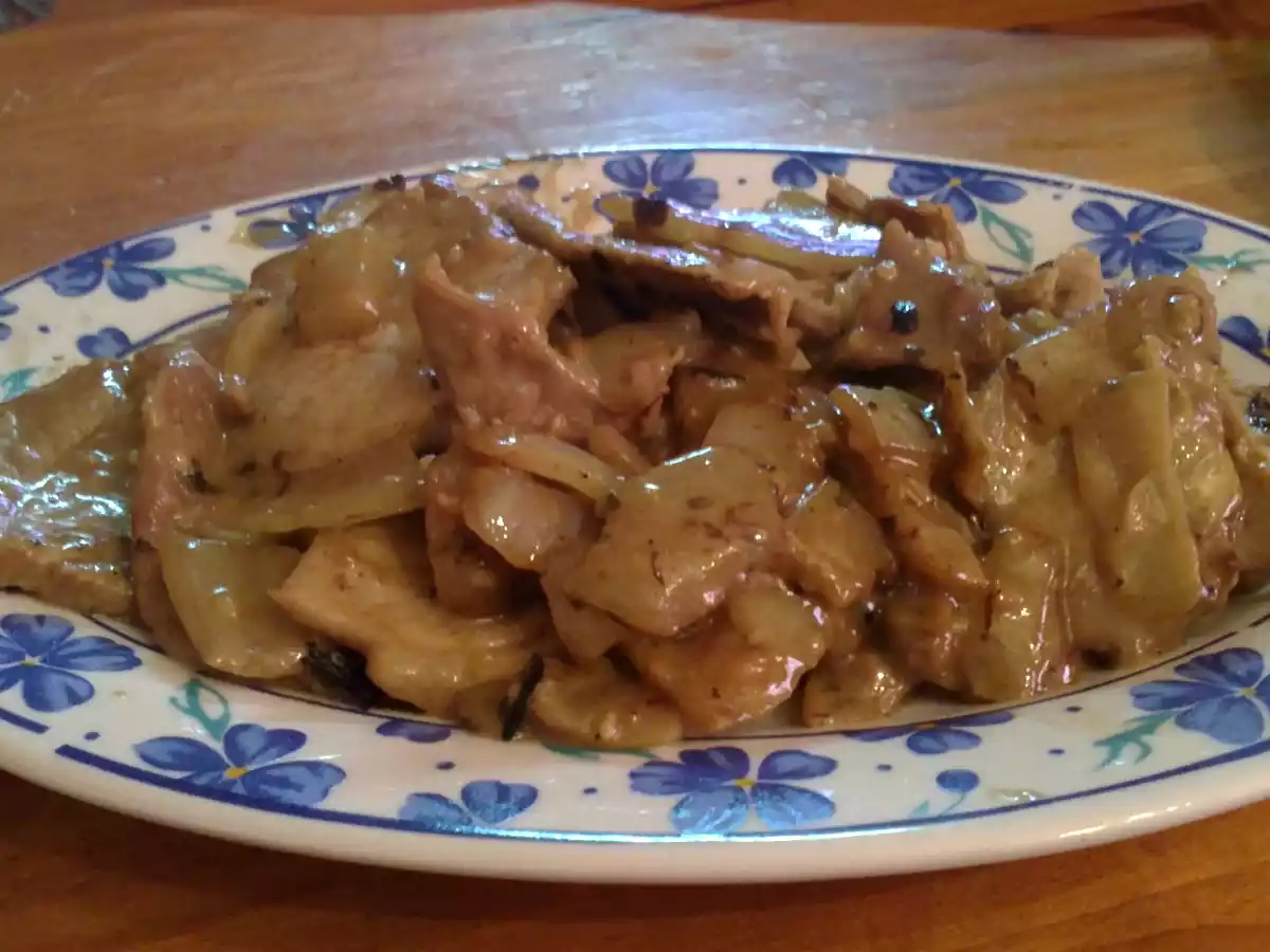 Lomo en salsa de queso