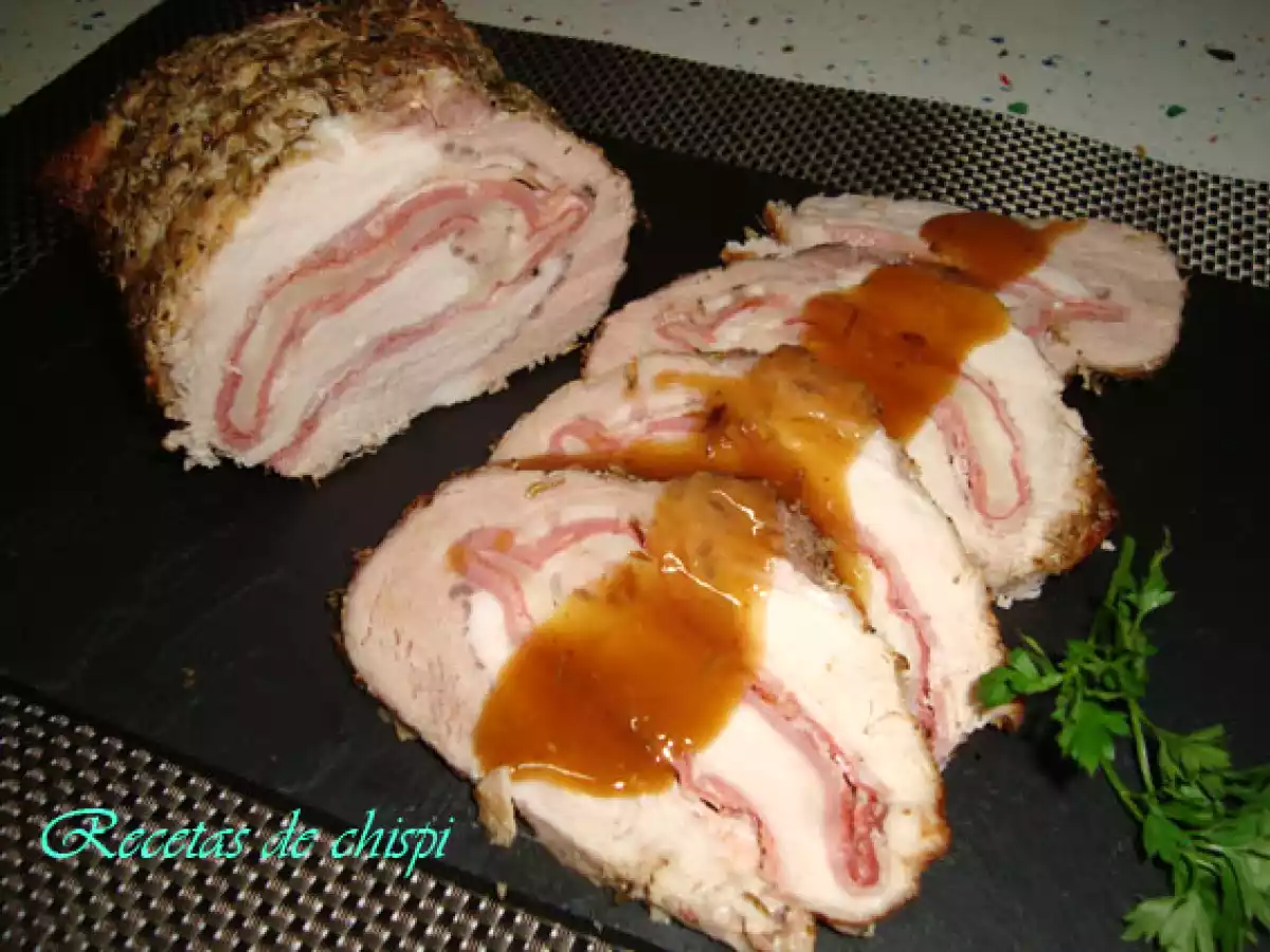 Lomo relleno al horno de chispi
