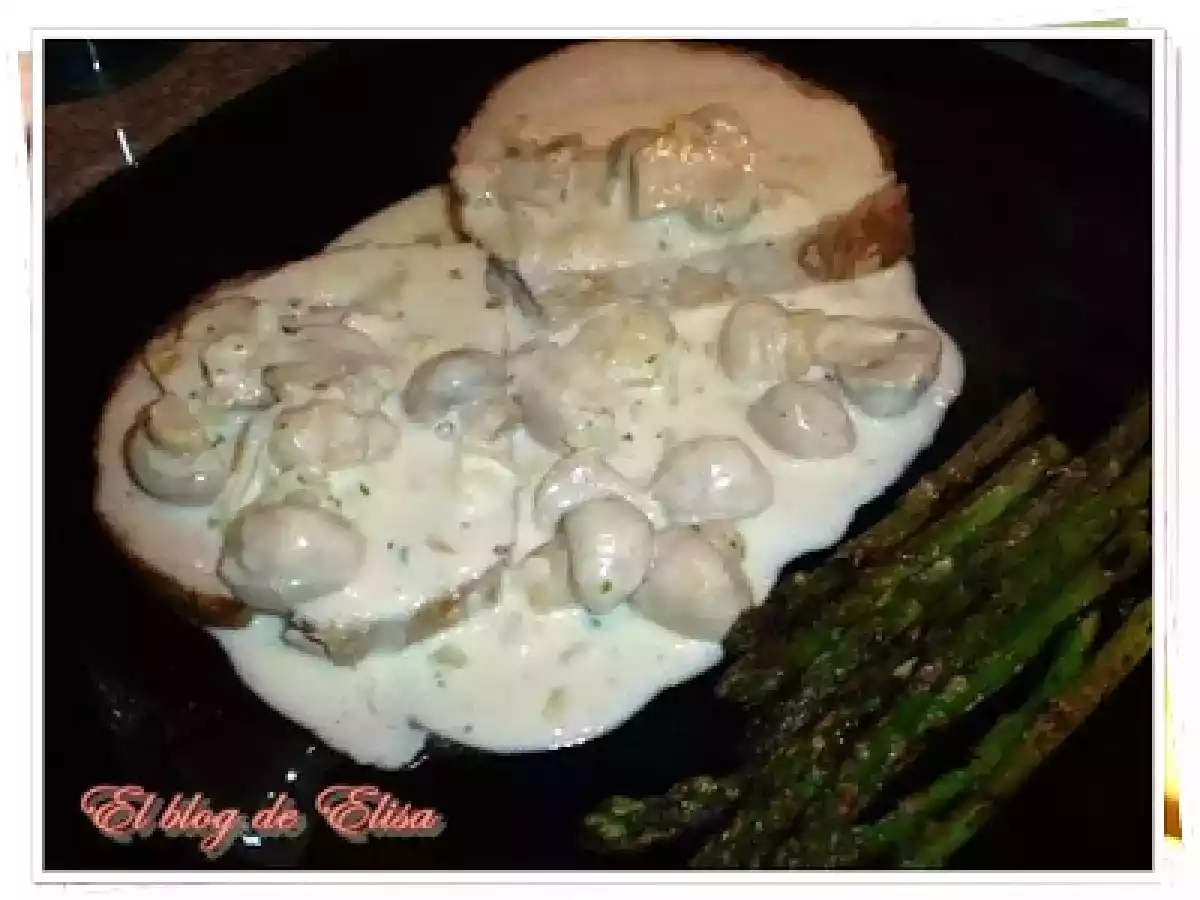 Lomo relleno de carne con salsa de champiñones - foto 2