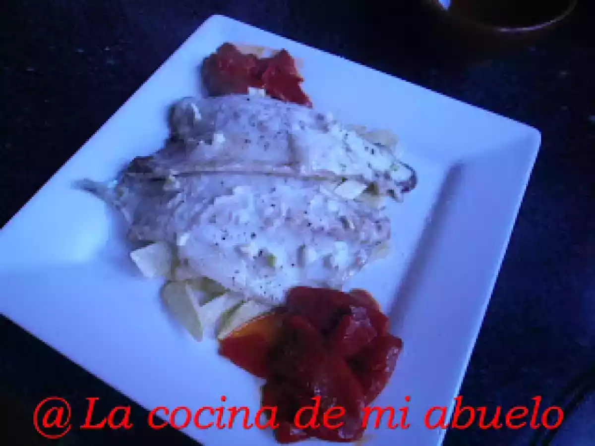 Lomos de lubina con piquillos - foto 2
