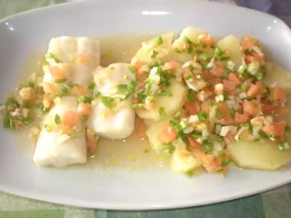 Lomos de merluza en salsa vinagreta