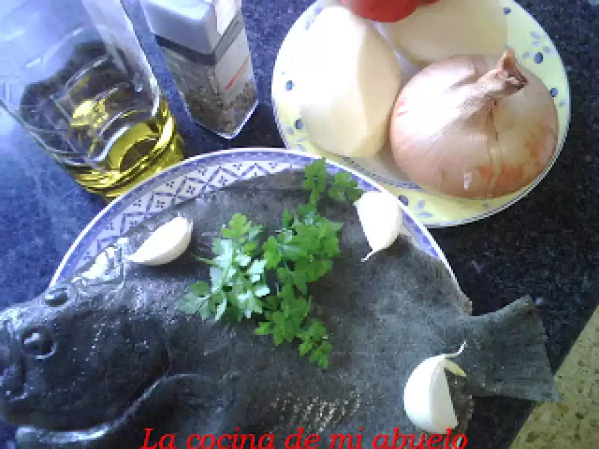 Lomos de rodaballo con patatas a lo pobre - foto 3