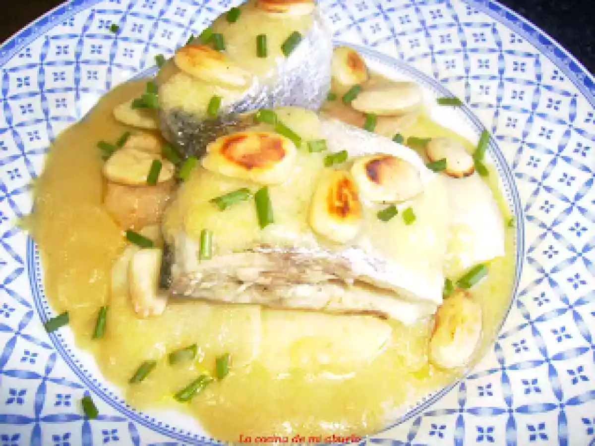 Lubina a la sidra sobre cama de manzana - foto 3