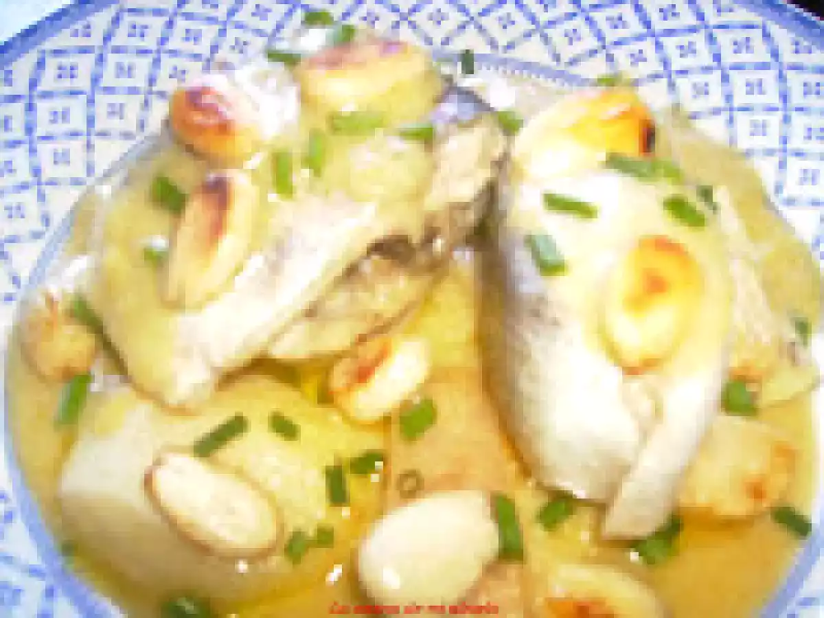 Lubina a la sidra sobre cama de manzana - foto 4