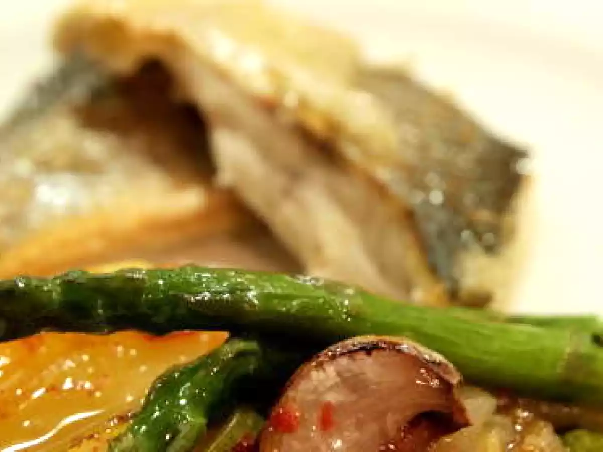 Lubina al horno y verduras - foto 2