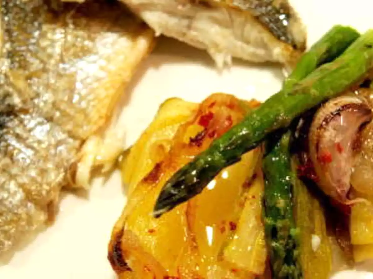 Lubina al horno y verduras - foto 3