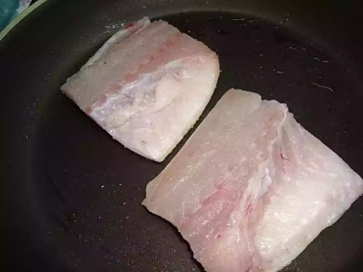 Lubina con puré de zanahorias y setas - foto 3