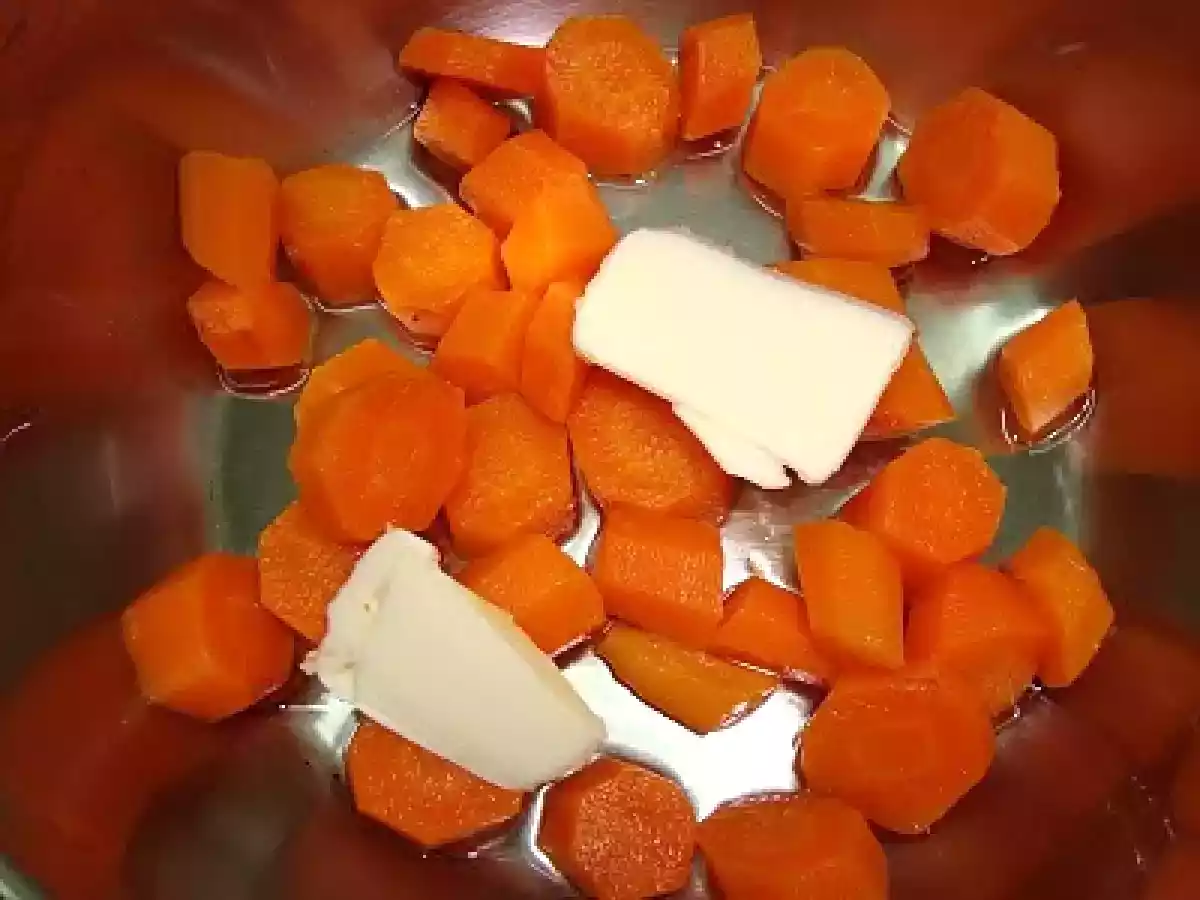 Lubina con puré de zanahorias y setas - foto 4