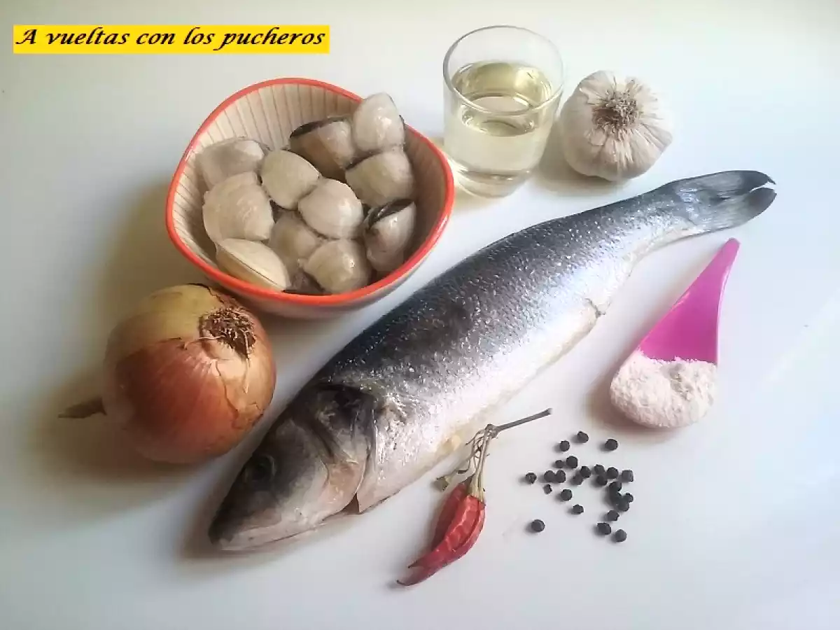 Lubina en salsa de almejas - foto 2