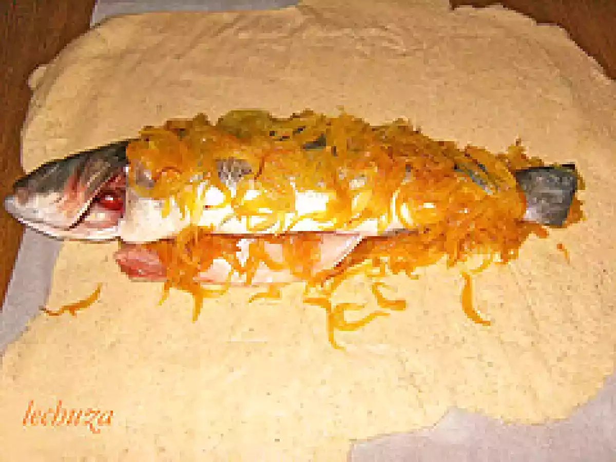 Lubinas empanadas con masa de millo (maíz) - foto 5