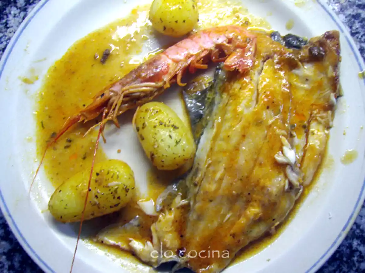 Lubinas en all i pebre