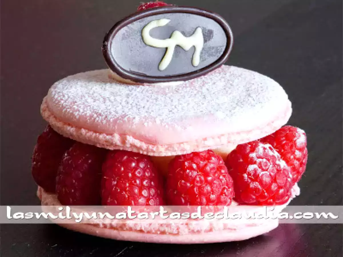 Macarons de frambuesa y crema de vainilla - foto 3