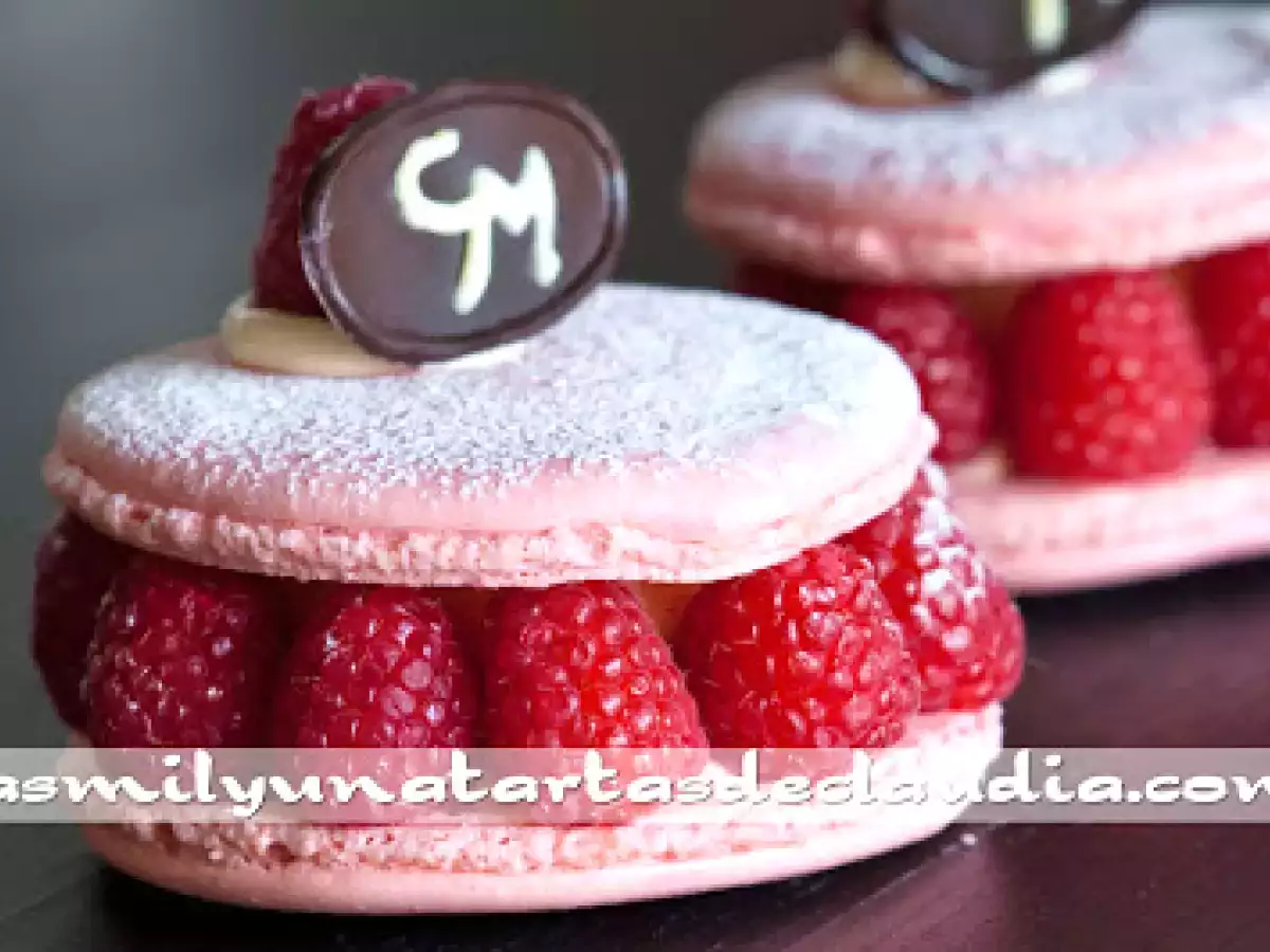 Macarons de frambuesa y crema de vainilla - foto 4