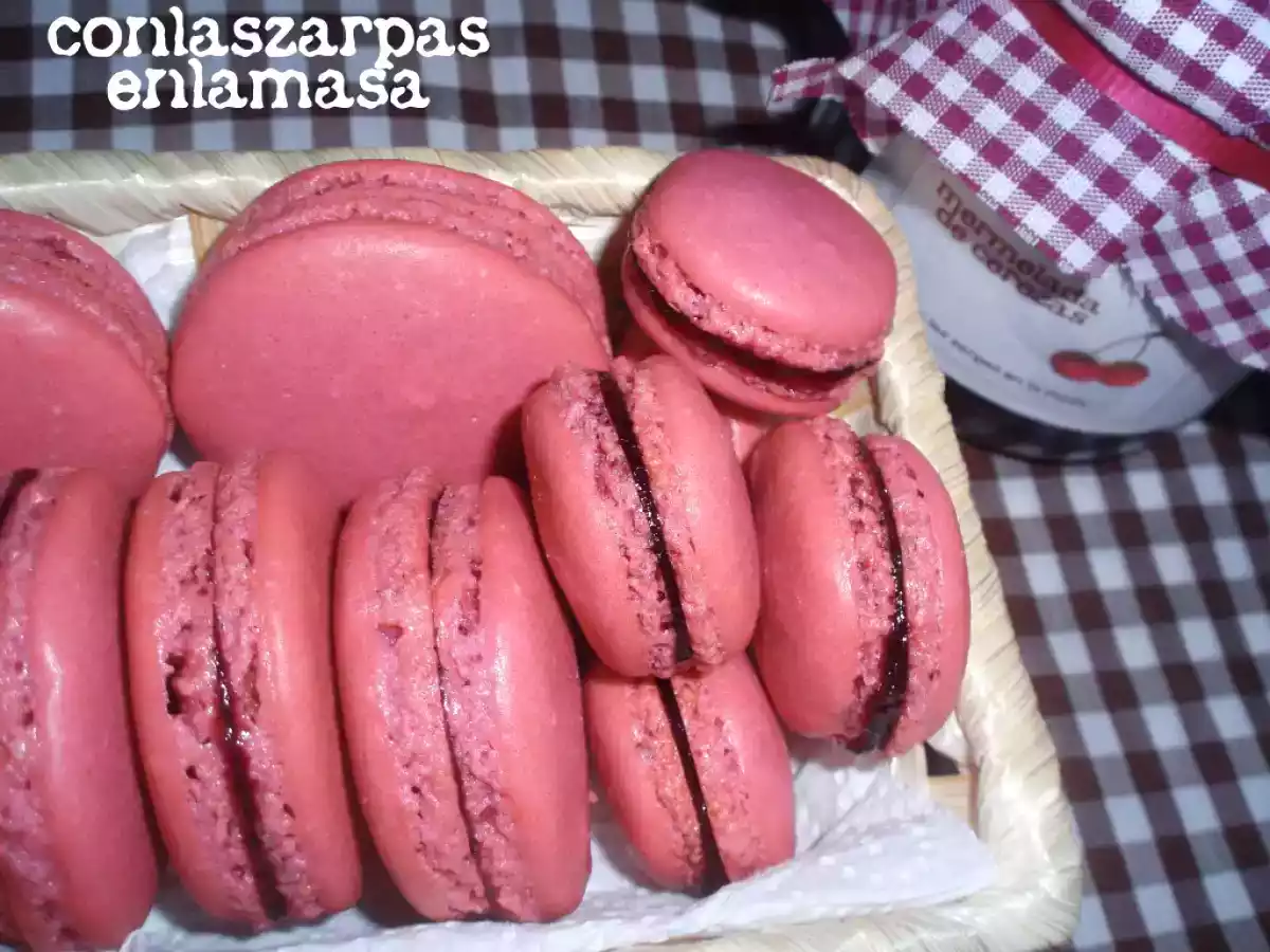 Macarons de mermelada de cereza - foto 2