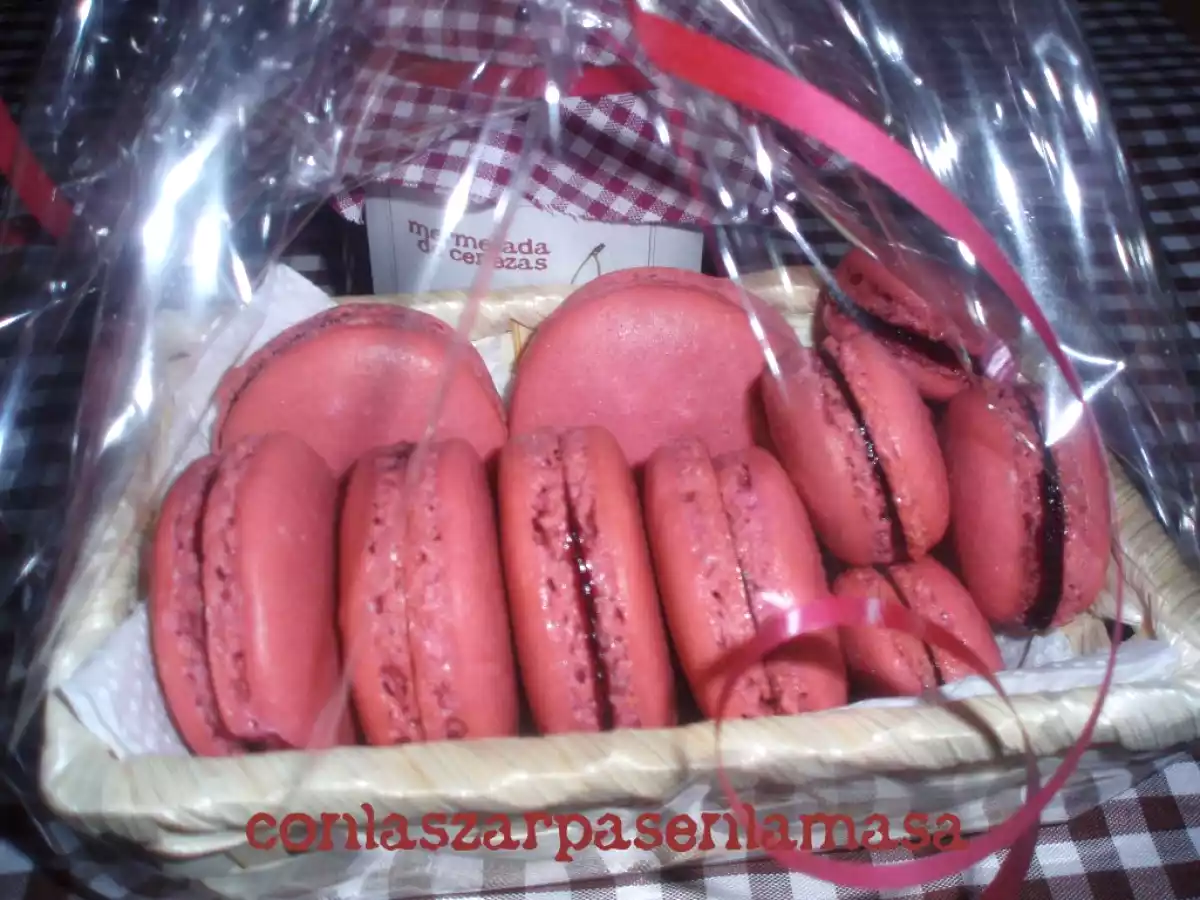 Macarons de mermelada de cereza - foto 7