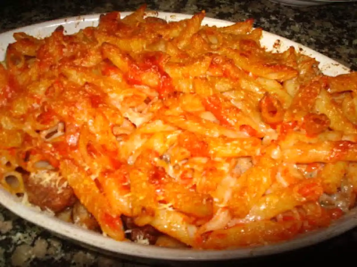 Macarrones con albóndigas