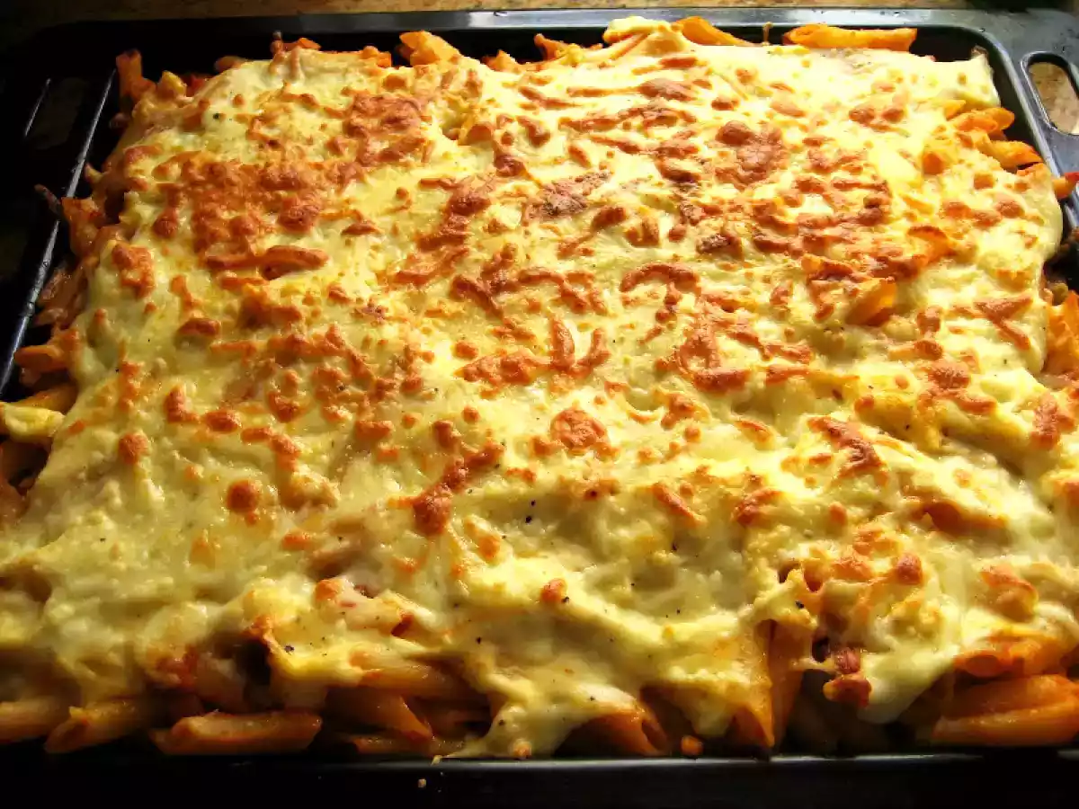 Macarrones con bechamel