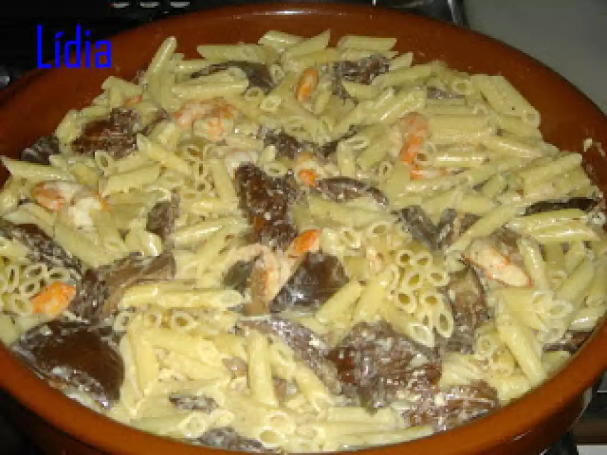 MACARRONES CON ROVELLONS (NISCALOS) Y GAMBAS - foto 2