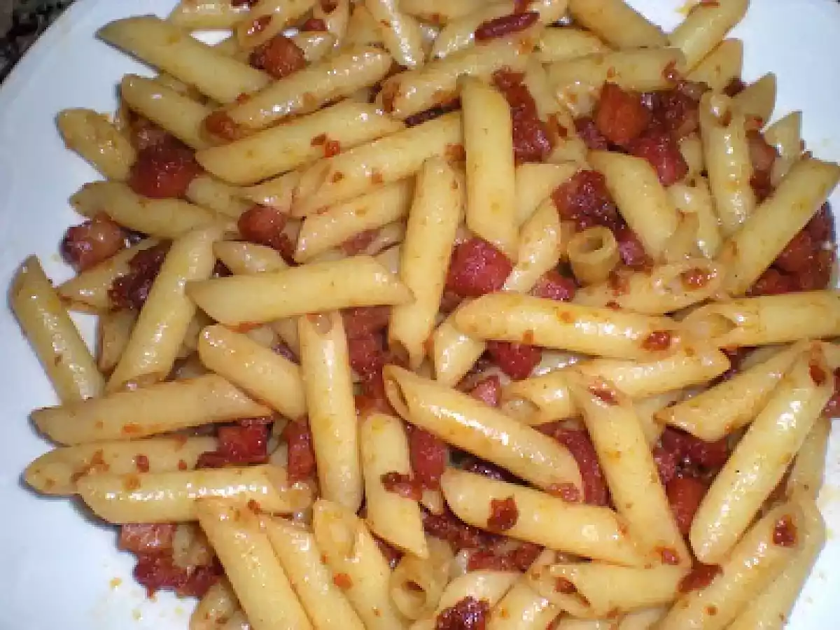 Macarrones con sobrasada y miel - foto 2