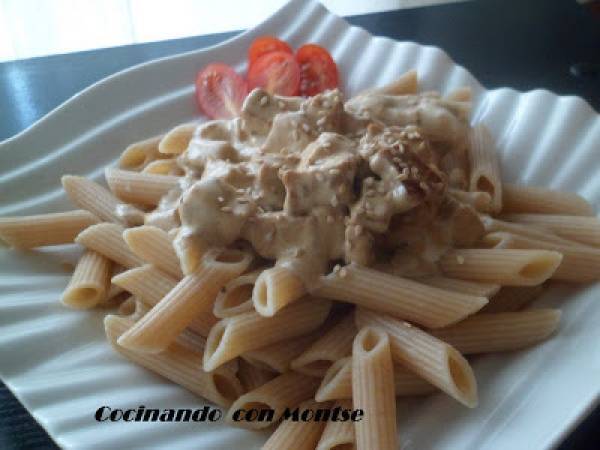 Macarrones con tofu