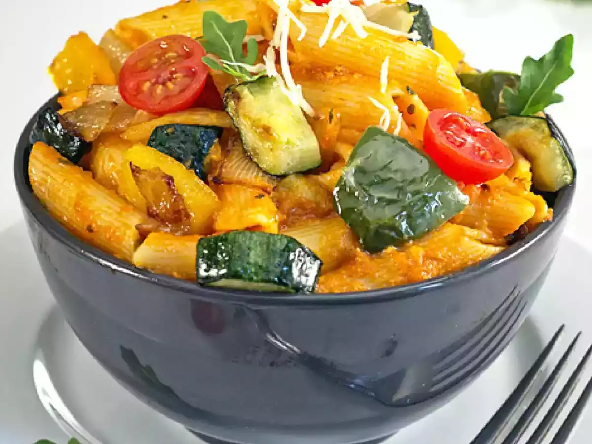 Macarrones con verduras al parmesano - foto 2