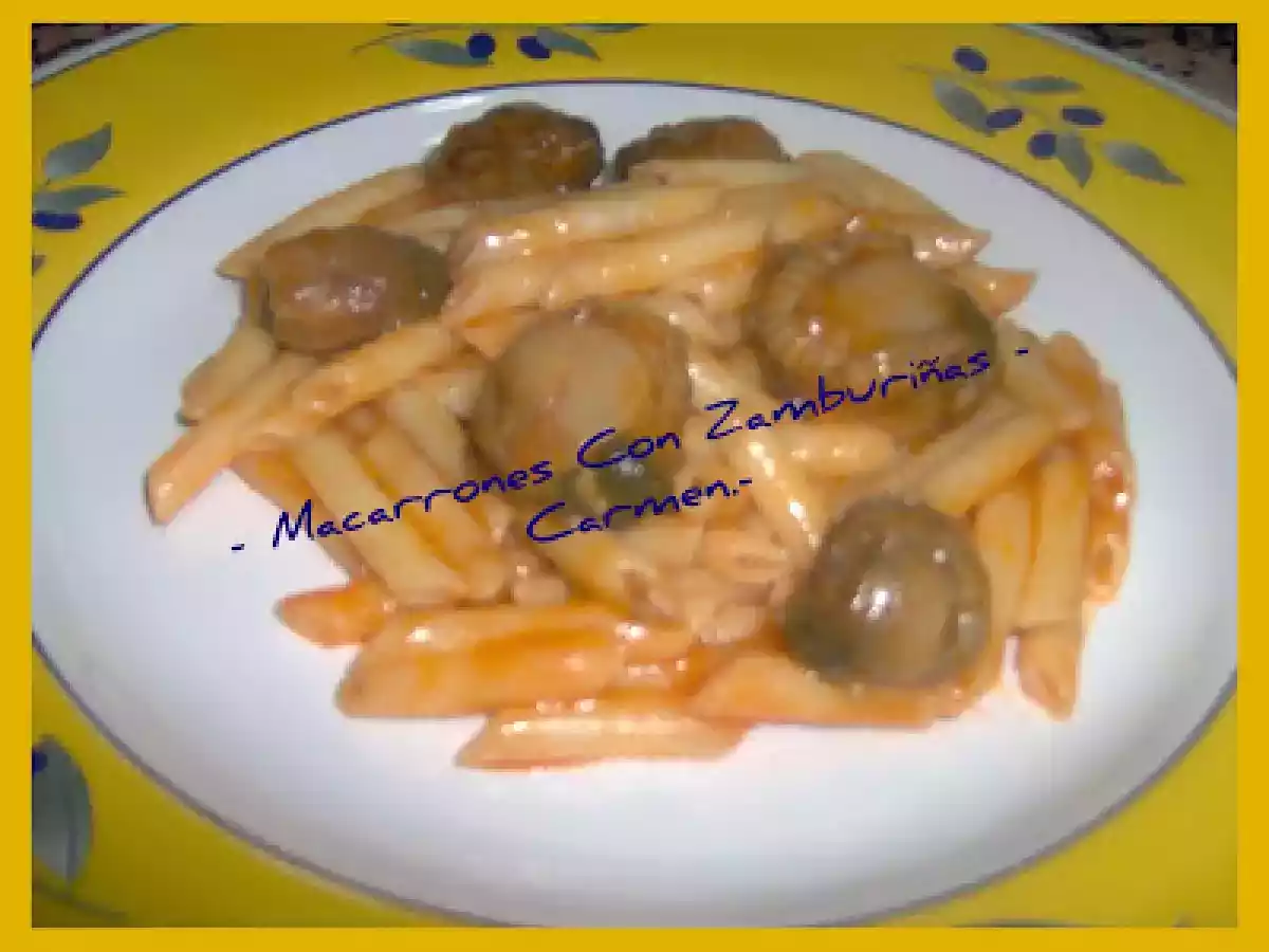 - Macarrones Con Zamburiñas -