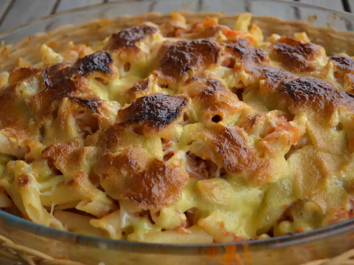 Macarrones tibios gratinados con all i oli (alioli) - foto 2