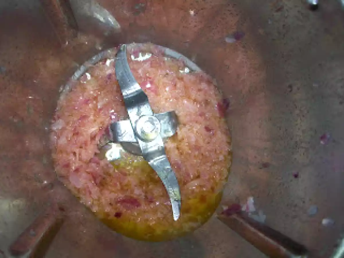 Macarrrones con carne picada y fritada en Thermomix - foto 3