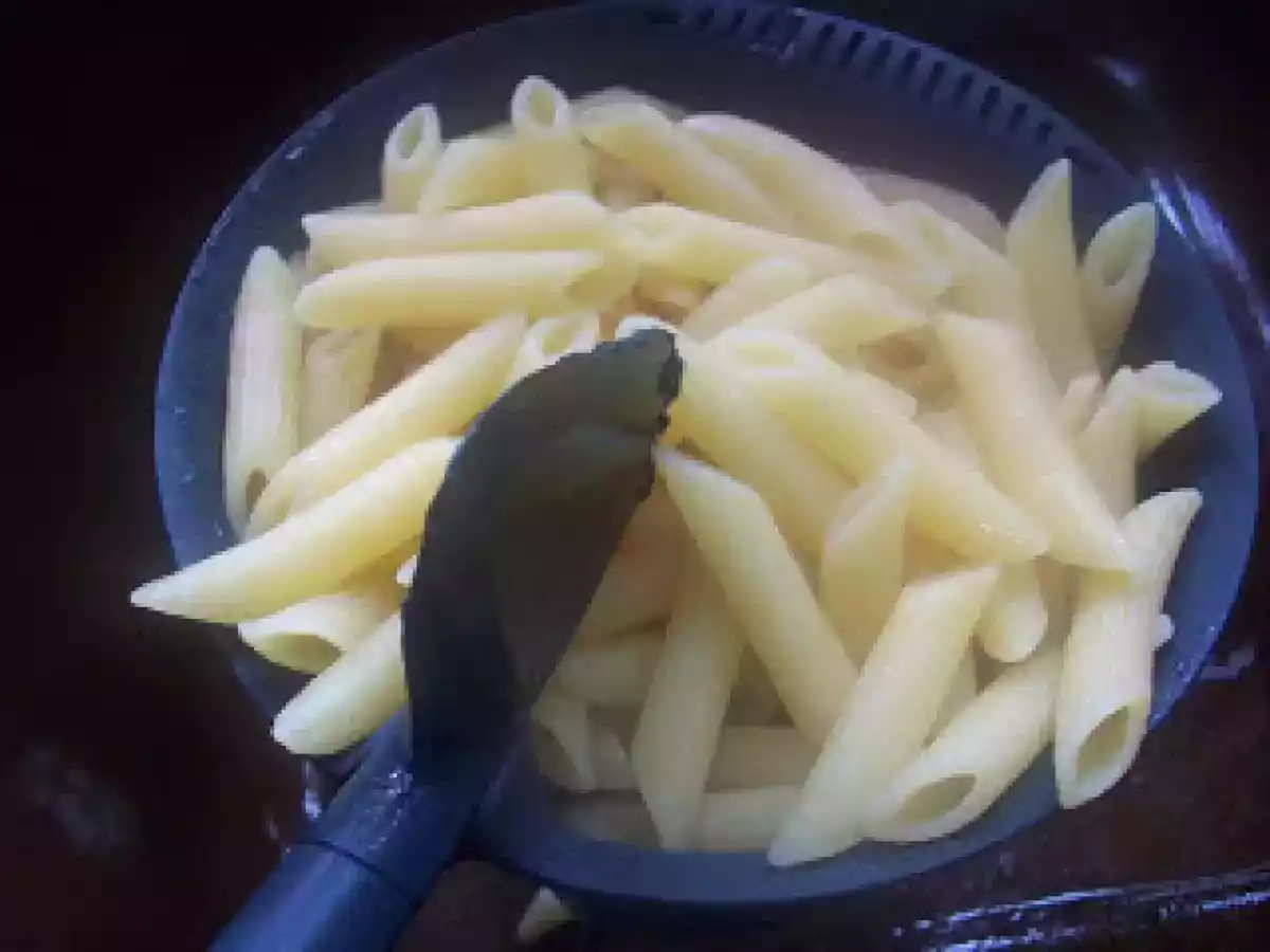 Macarrrones con carne picada y fritada en Thermomix - foto 10