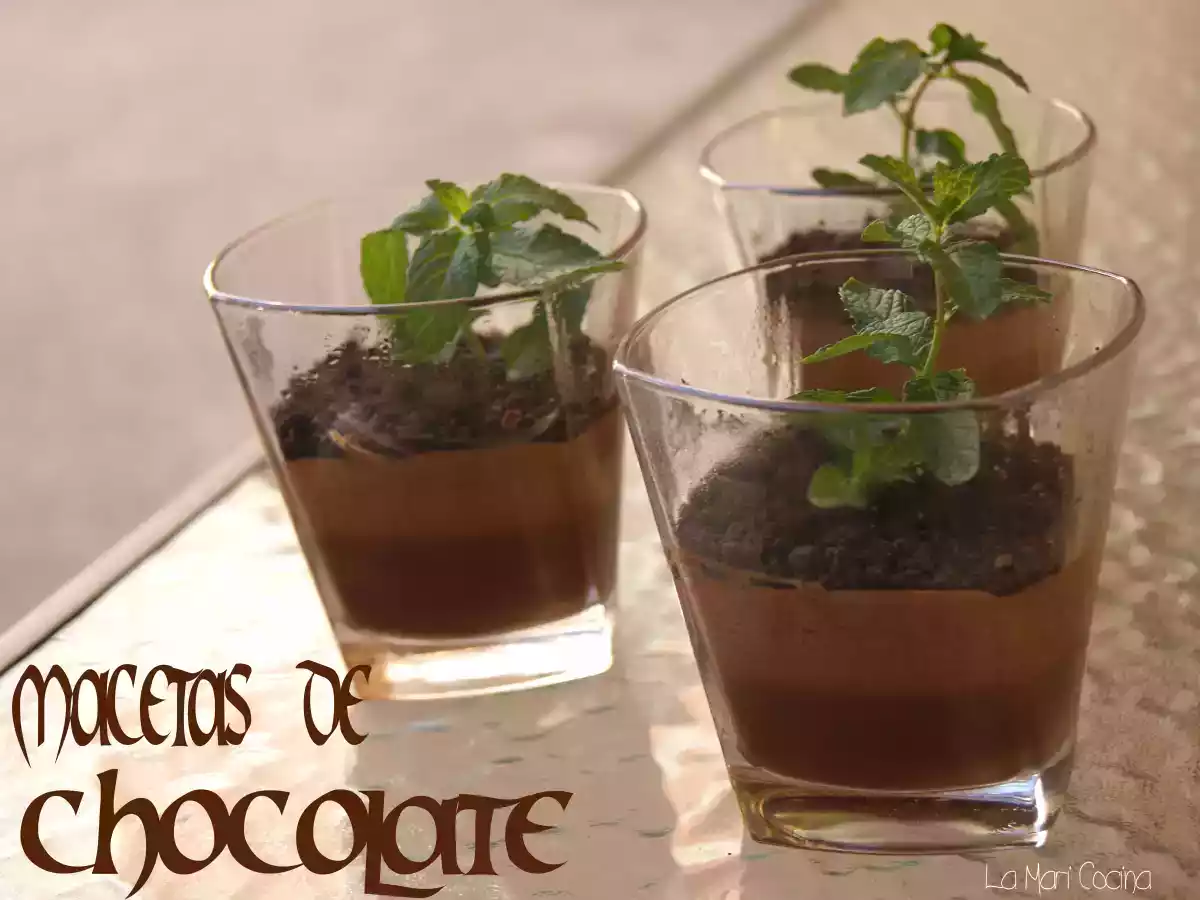 Macetas de Chocolate