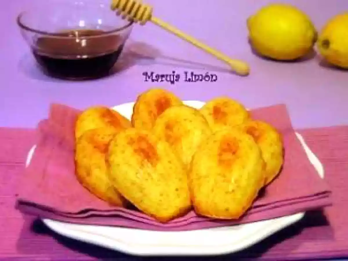 Madeleine de miel y limón