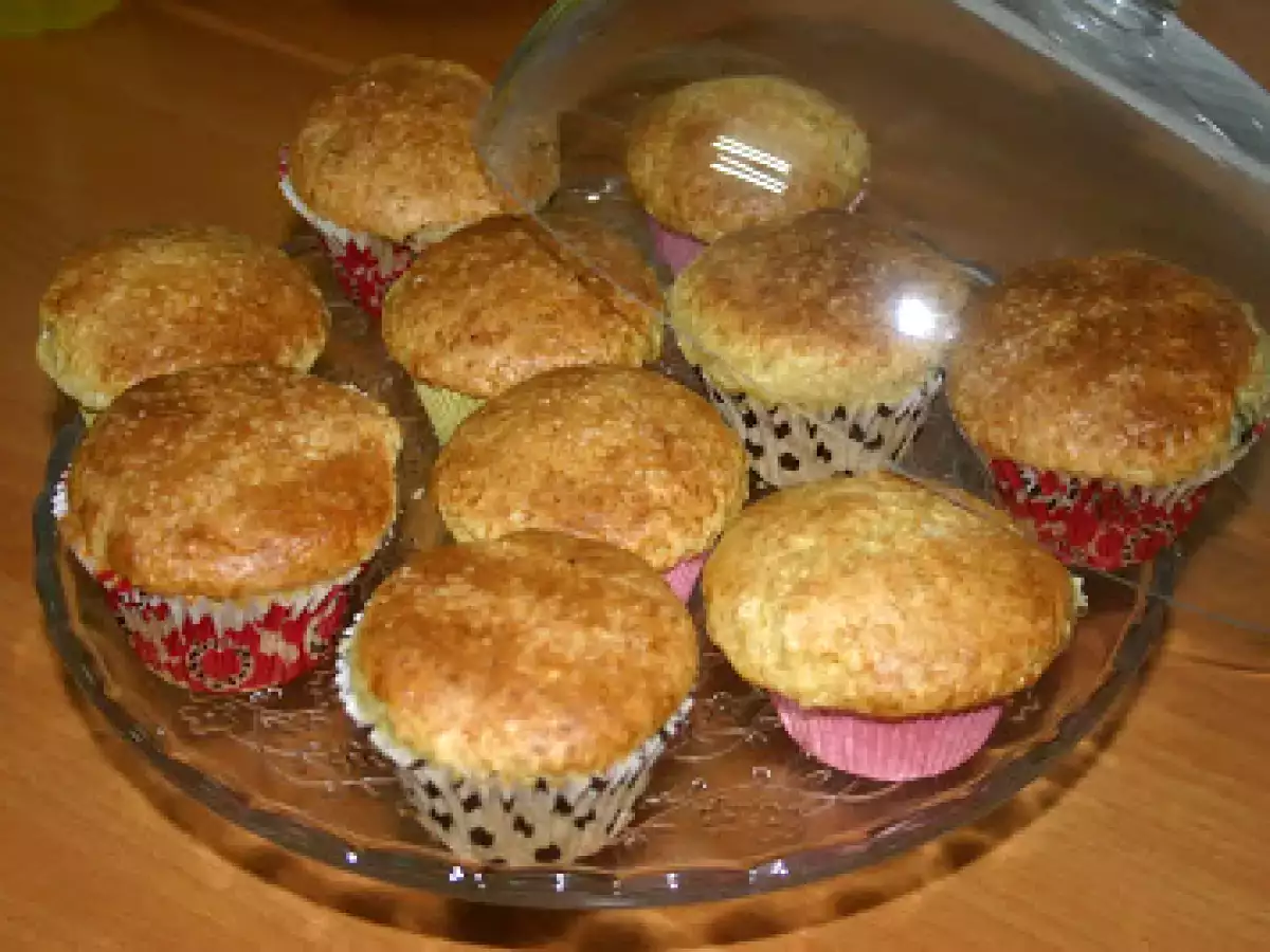 Magdalenas bajas en grasa.