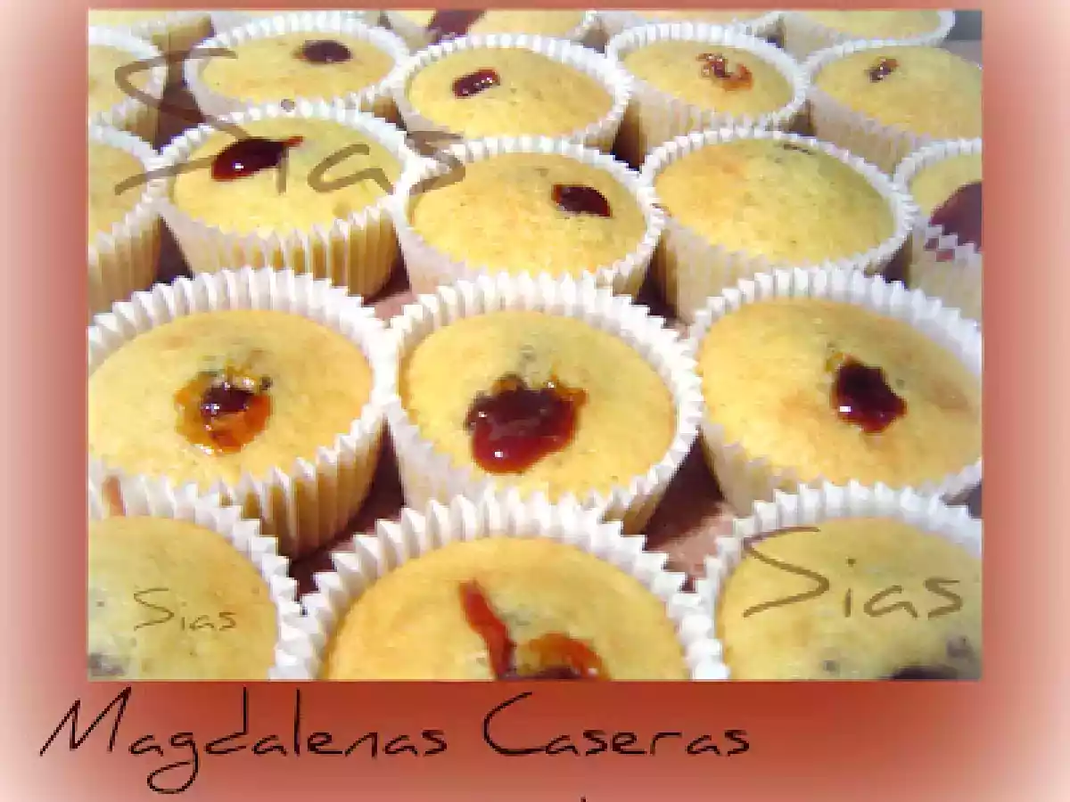Magdalenas caseras decoradas
