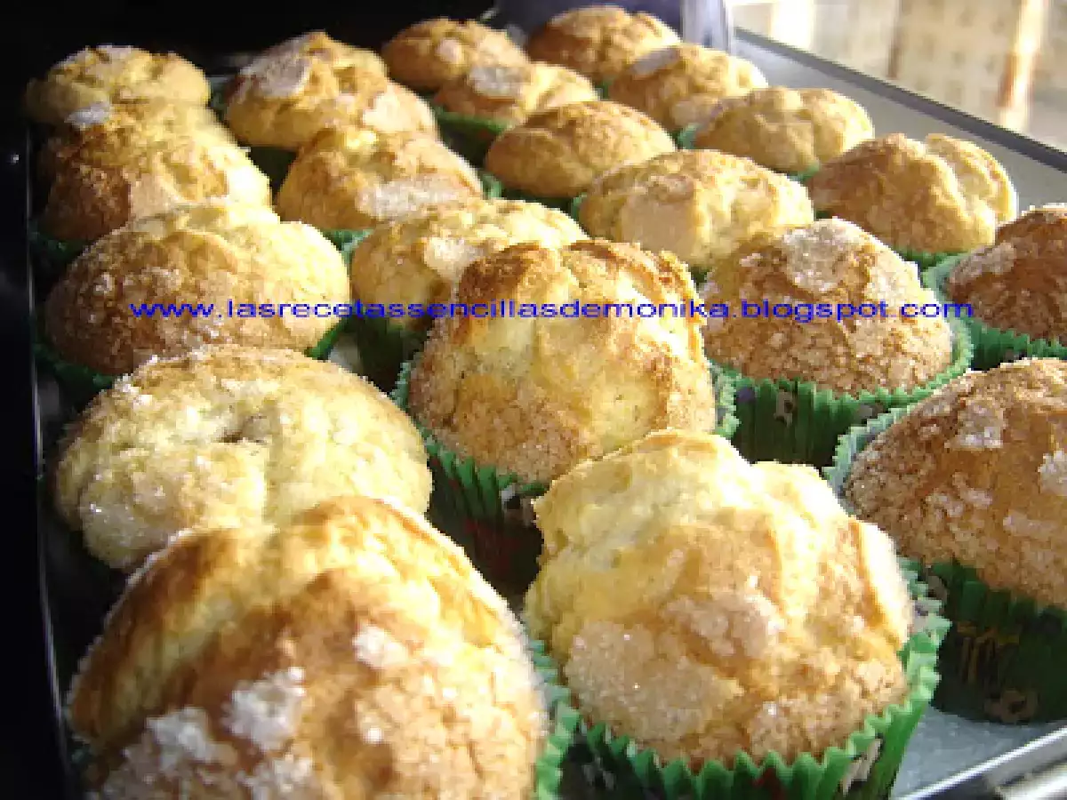 Magdalenas con corazón de chocolate - foto 3