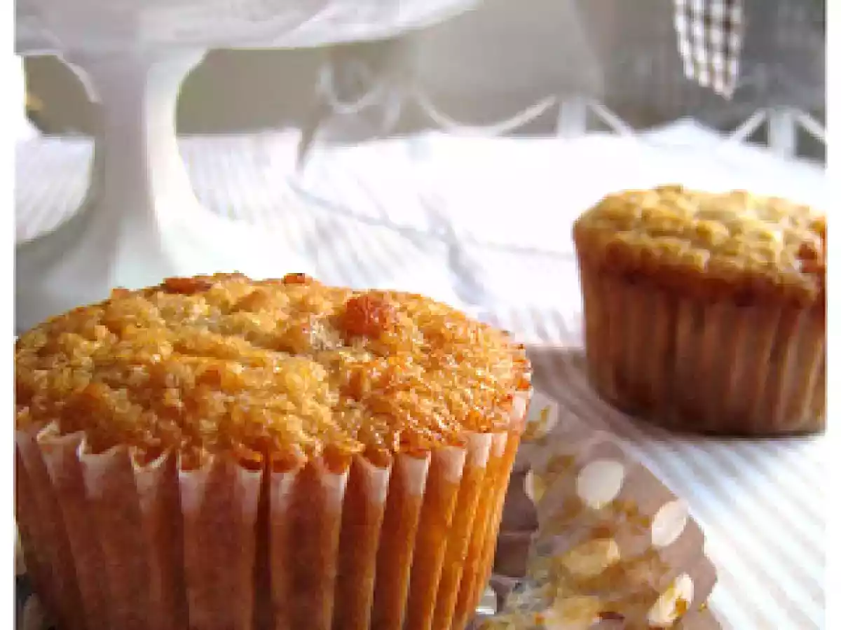 Magdalenas de avena con dátiles
