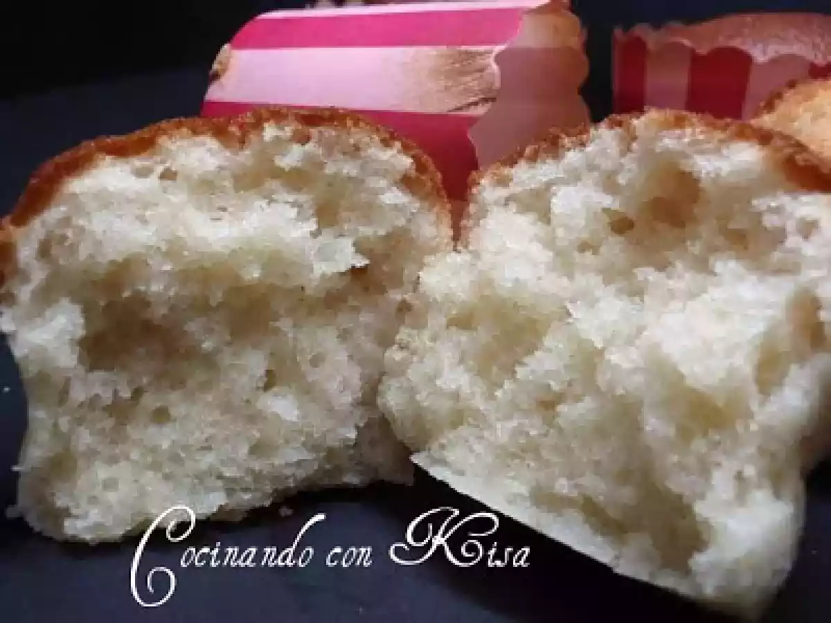 Magdalenas de buttermilk y limonchello( batidora y horno tradicional)