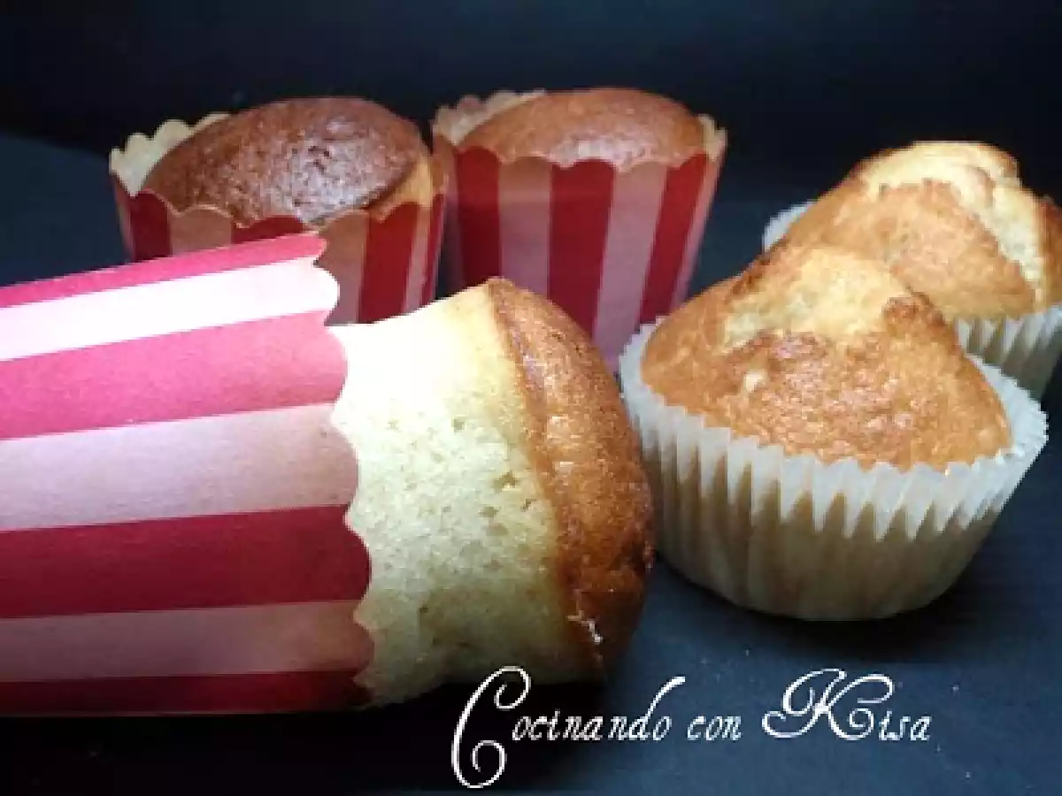 Magdalenas de buttermilk y limonchello( batidora y horno tradicional) - foto 2