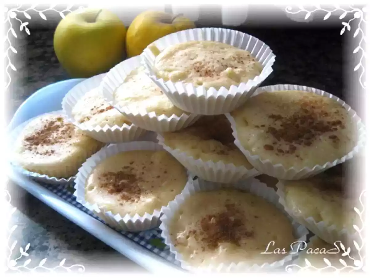 Magdalenas de Canela y Manzana (Microondas)