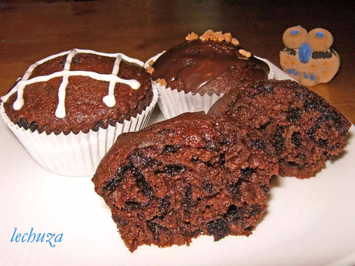 Magdalenas de chocolate