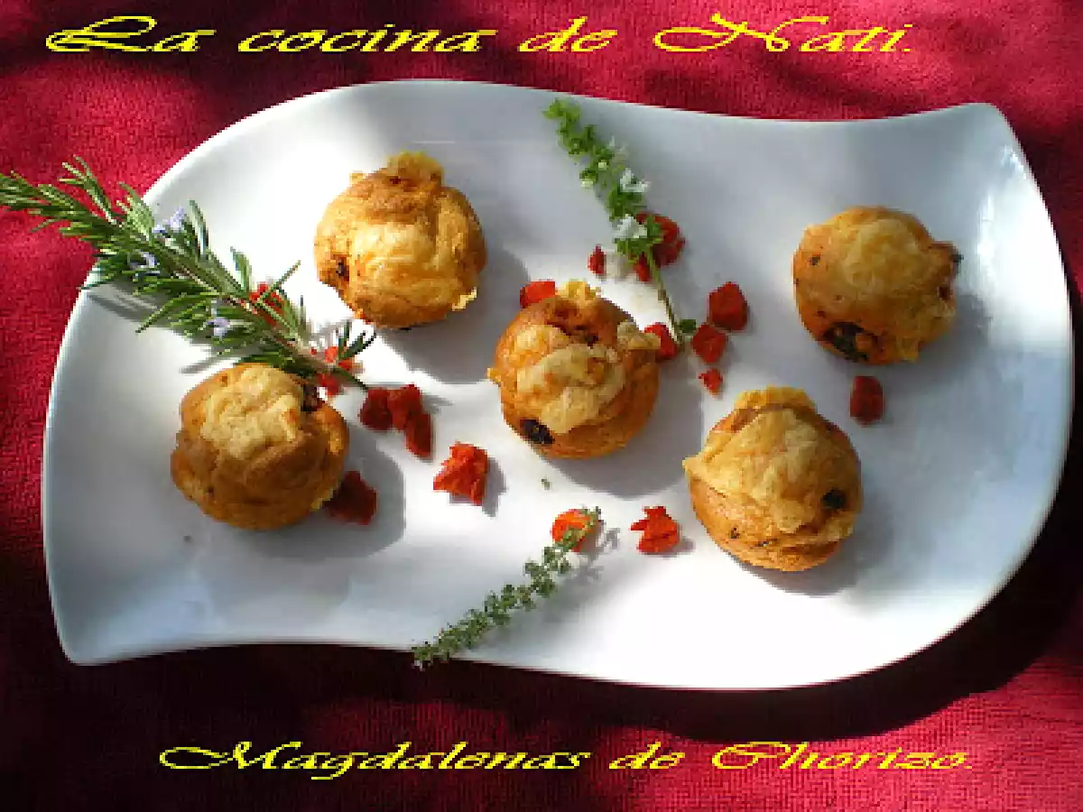 MAGDALENAS DE CHORIZO.