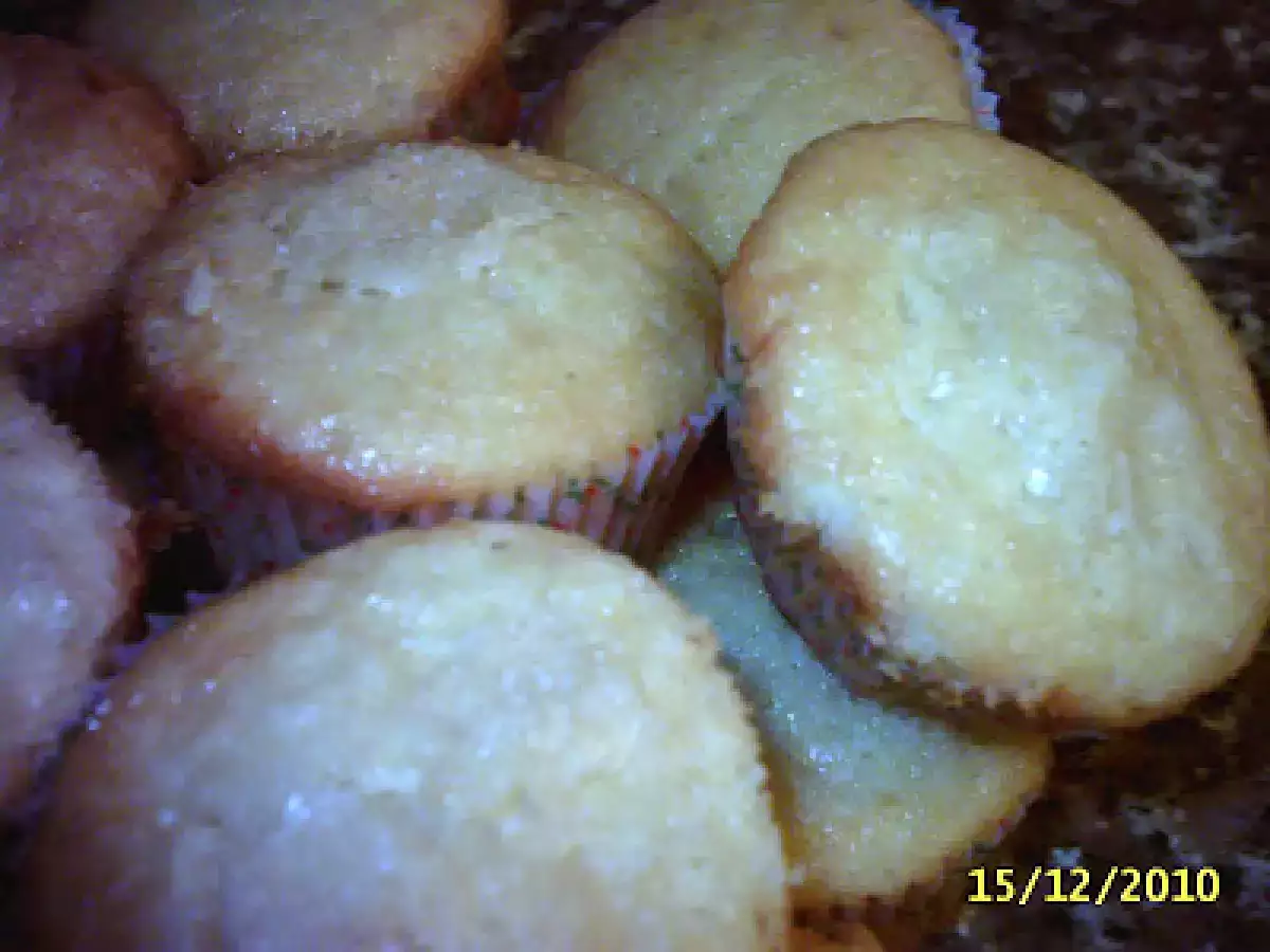 Magdalenas de leche y miel