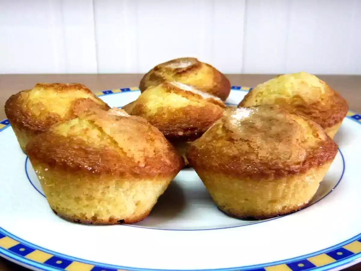 Magdalenas de naranja y lima