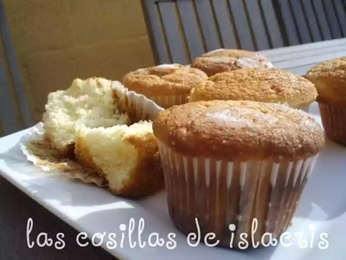 Magdalenas de nata y limón